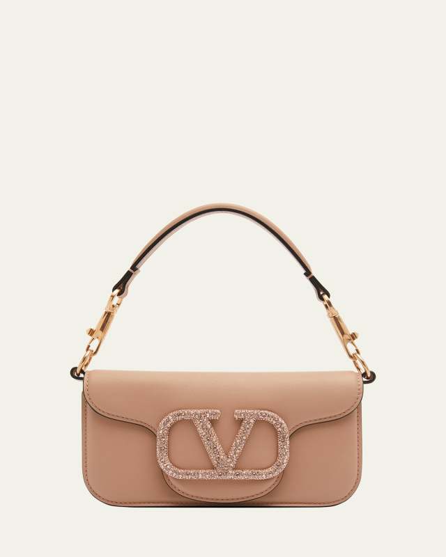 Loco Small VLOGO Lambskin Shoulder Bag